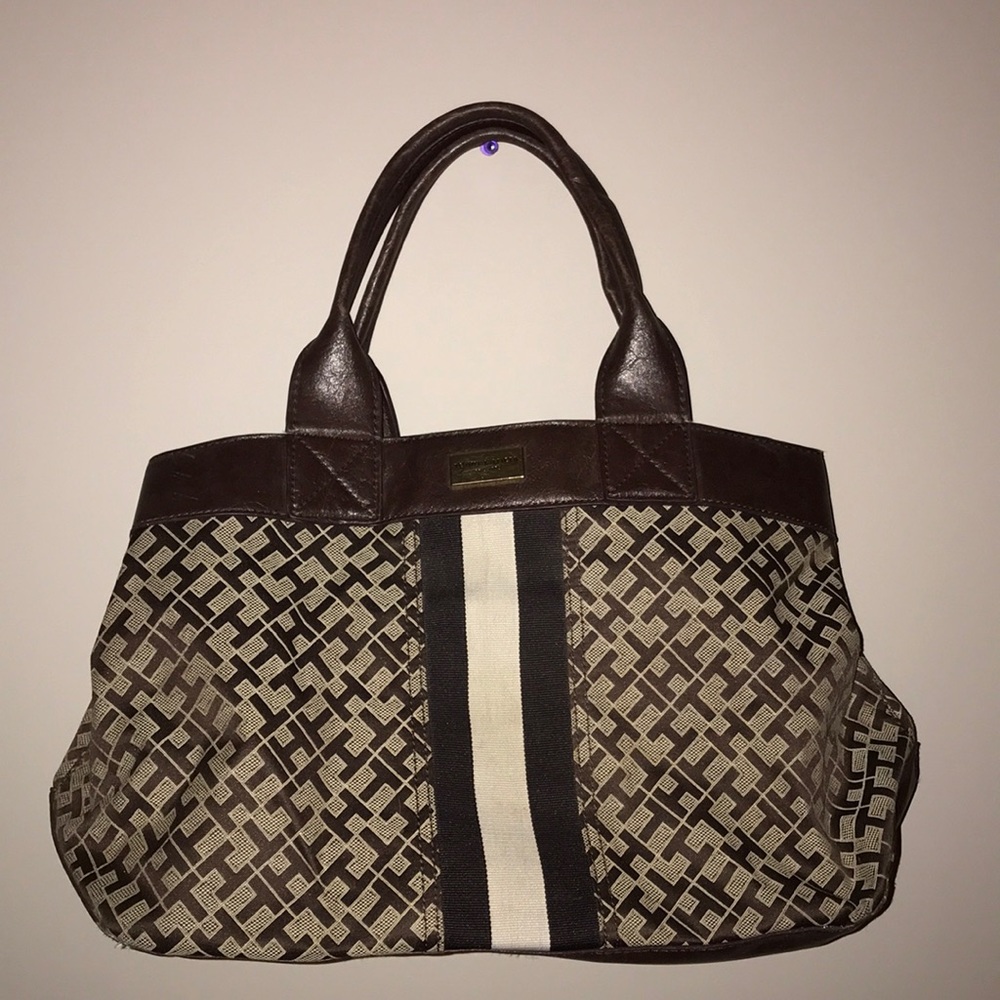 Tommy Hilfiger Striped Logo Purse Bag